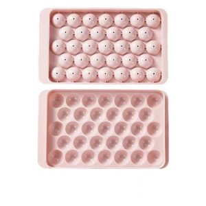 Ice Cube Moulds for Drinks - Food Grade Silicone, 4 Pack